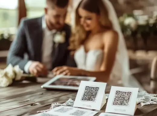Escaneo QR Postea.la en boda